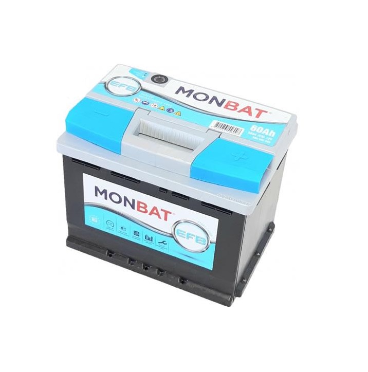 Batería de Coche 60Ah | Monbat EFB Start Stop +Dcha.
