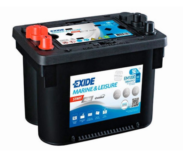 Batería de Vehículo Especial 50Ah | EXIDE MARINA