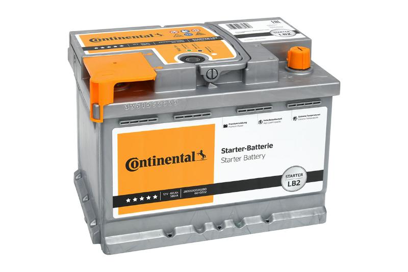 Batería Continental LB2 12V 60Ah 580A EN + D
