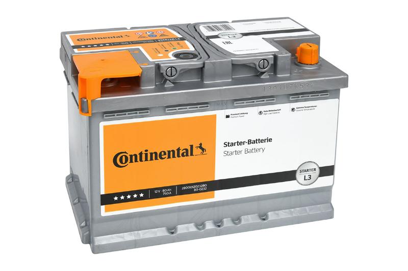 Batería Continental L3 12V 80Ah 750A EN + D