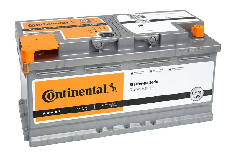 Batería Continental LB5 12V 90Ah 850A EN + D