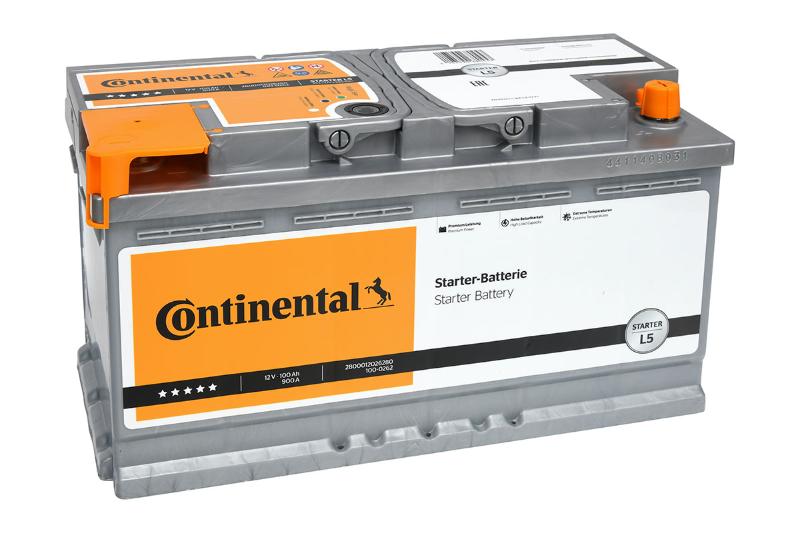 Batería Continental L5 12V 100Ah 900A EN + D