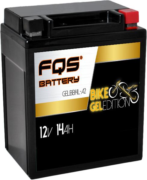 Batería Moto GEL 12v 14Ah 175A CCA + D, FQS GELBB14L-A2
