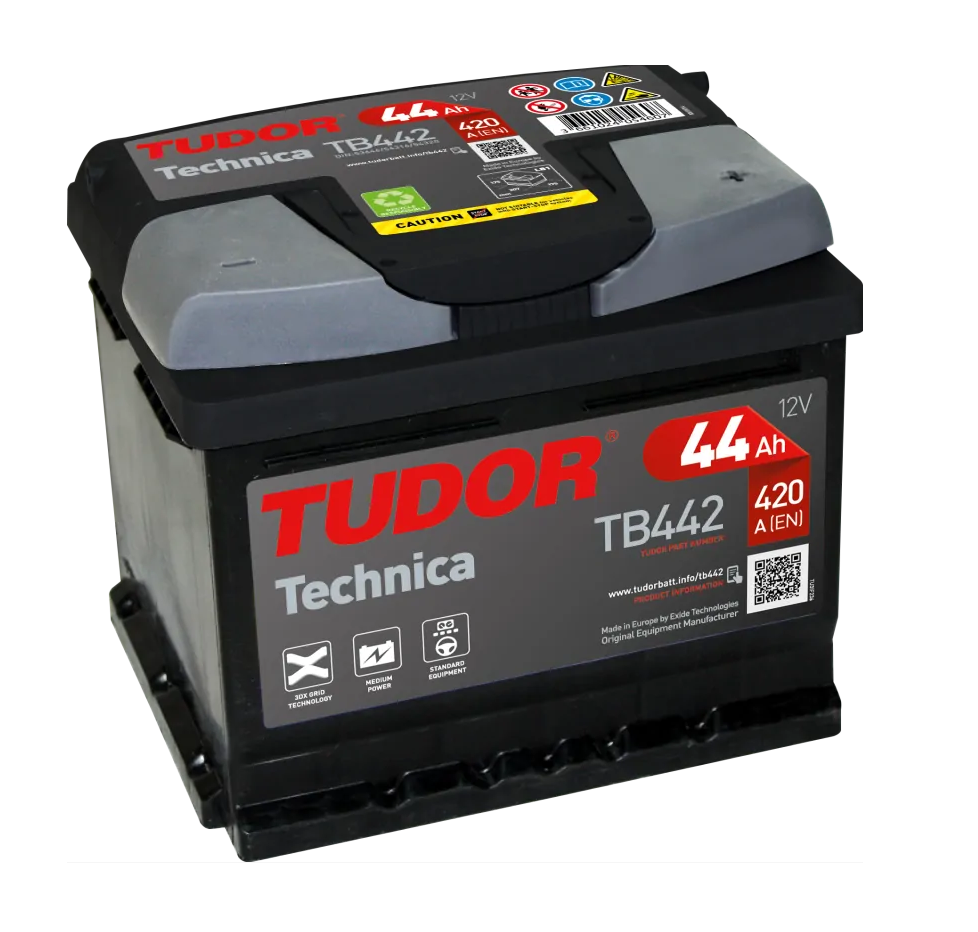 Batería | TUDOR TECHNICA 44Ah 450A + Dcha