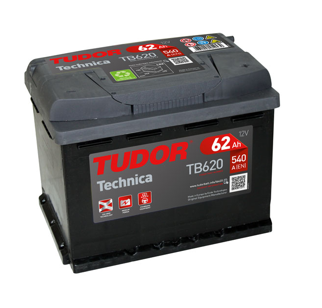 Batería | TUDOR TECHNICA 62Ah 540A + Dcha