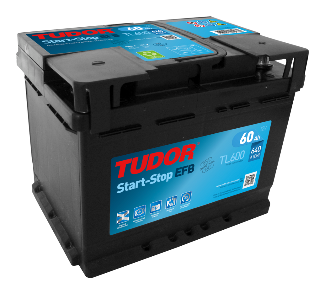 Batería | TUDOR GAMA EFB 60Ah 640A + Dcha