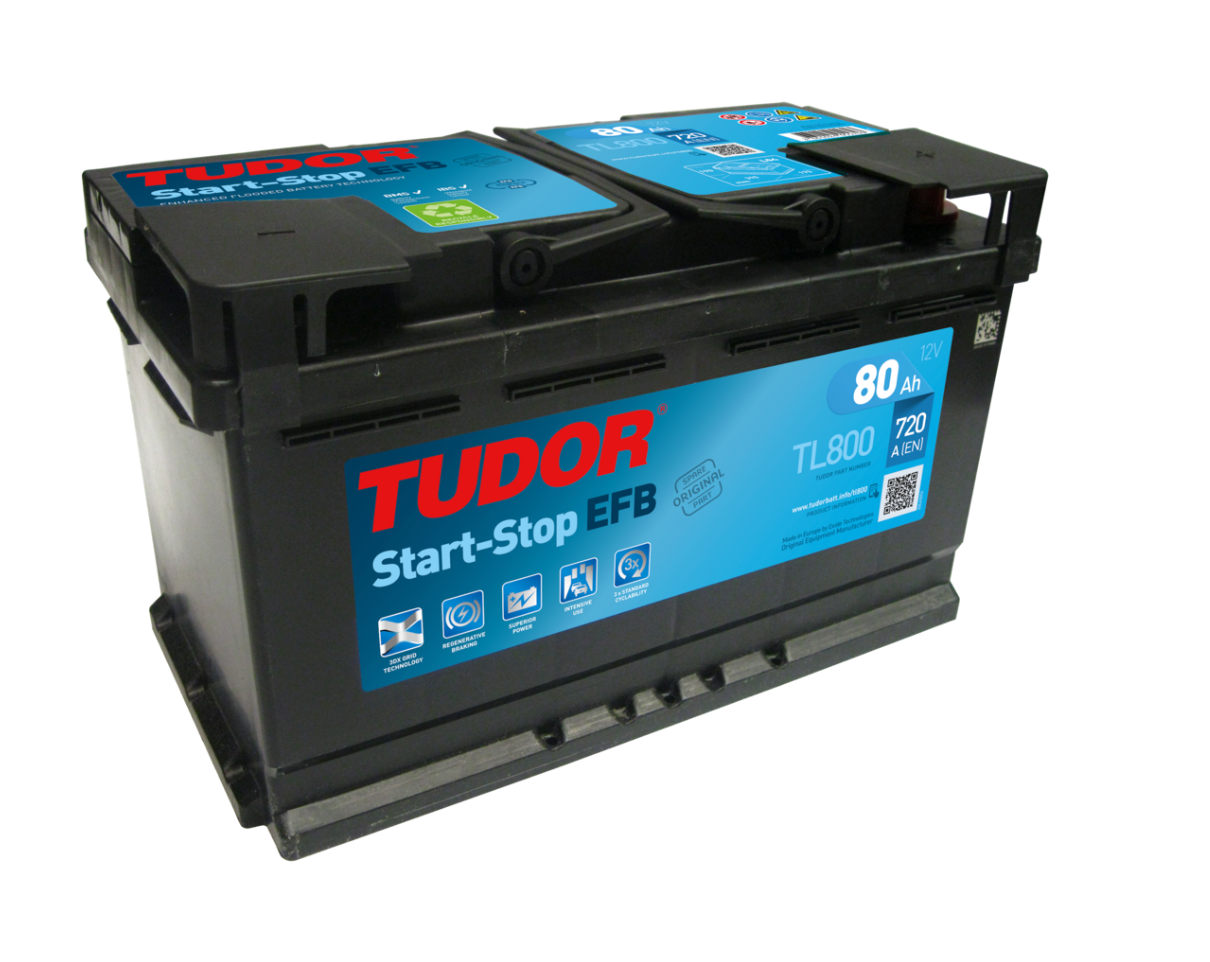 Batería | TUDOR GAMA EFB 80Ah 730A + Dcha