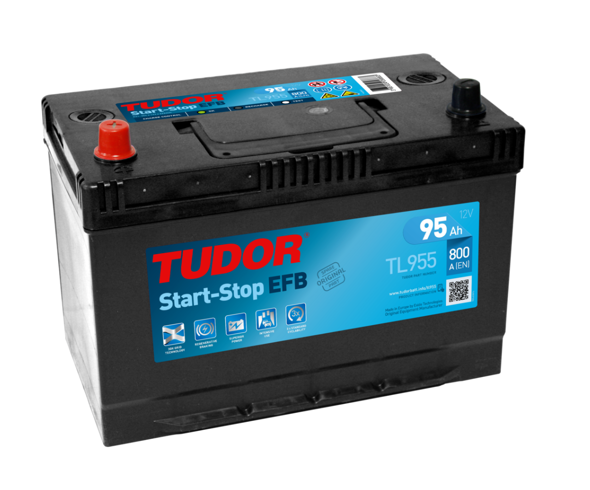 Batería | TUDOR GAMA EFB 95Ah 800A + Izq
